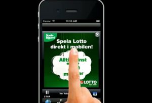 Lotto mobil från Svenska Spel reklam